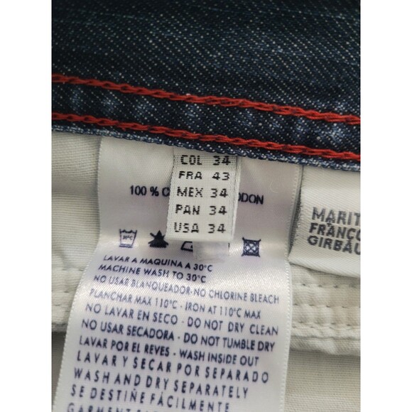 Vtg Le Jean De Marithe Francois Girbaud Bloody x Yoke M Sz 34 Straight Jeans Y2K - Picture 13 of 16